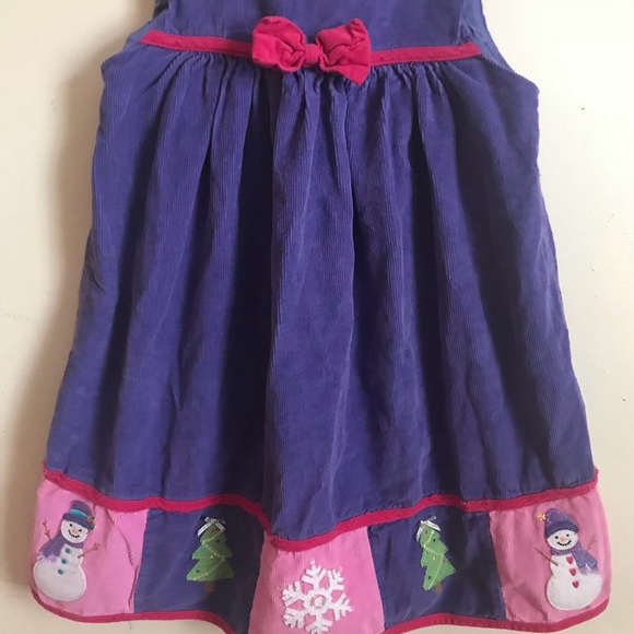 Rare Vintage 1980’s Custom Snowman Corduroy Dress - Picture 4 of 6